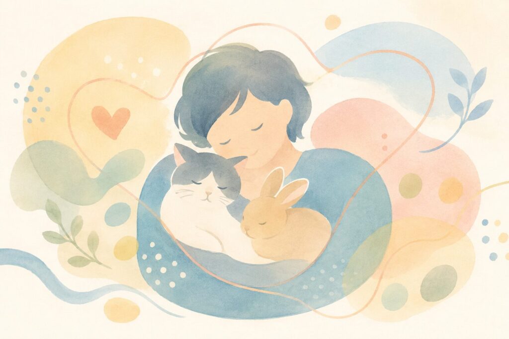 私にとってのペットの存在_イラスト